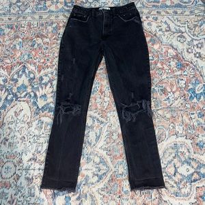 Abercrombie & Fitch The Skinny High Rise Distressed Jeans SZ 26/2 Regular EUC